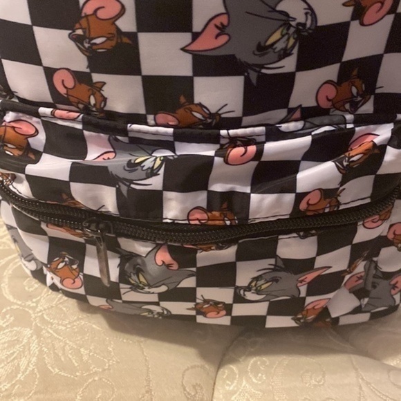 Tom and jerry checkered mini backpack purse - Picture 4 of 5